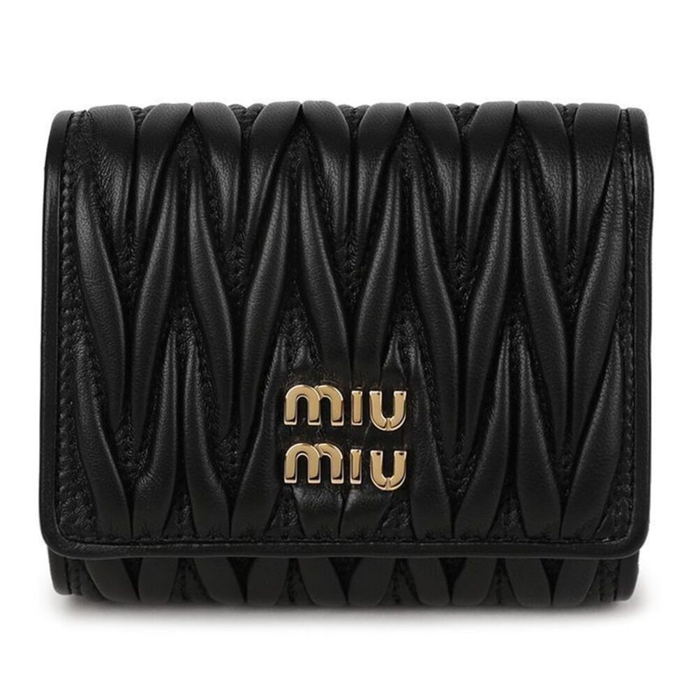 Small Matelasse Napa Leather Wallet